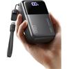 INIU Power bank a ricarica rapida da 100 W, il più piccolo caricabatterie portatile ad alta capacità da 25000 mAh, batteria a 3 porte con cavo USB C staccabile per viaggi, famiglie, attività
