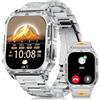 LIMIGE Smartwatch Uomo 1000mAh 2.01 HD IP68 110+ Sport Militare 200+ Quadr | Grande schermo durata batteria estremamente lunga monitoraggio salute 110+ modalità sportive