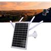 Haofy Router Wifi Solare Esterno da 12w Pannello Solare da 18000 MAh Batteria da 300 Mbps 4G LTE Monem con Slot SIM IP66 Impermeabile per la Griglia in Campeggio (Antenne nere)