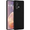 32ndShop 32nd Silicone Liquido Custodia Antiurto Slim Cover per Motorola Moto G85 Custodia Protettiva Compatta, Sottile e Resistente - Nero