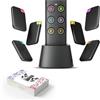 Vodeson Trova chiavi - Dispositivo anti-perdita facile da usare con 6 ricevitori codificati a colori e telecomando trasmettitore RF, localizzatore chiave con suono, design regalo per mamma e papà