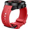 NotoCity Compatibile Cinturino Suunto 9 di Orologio in Silicone Morbido per Suunto 9 GPS Baro Cinturino di Ricambio (Rosso)