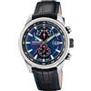Festina Orologio Uomo in Acciaio Inossidabile e Pelle Nero F20695/5 | Movimento al Quarzo, Cronografo, Calendario, Vetro Minerale ad Alta Resistenza