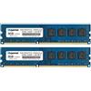 D DUOMEIQI Kit da 16 GB (2 x 8 GB) DDR3 10600 RAM, DDR3 1333 8 GB PC3L-10600U DDR3L Dimm 2Rx8 1,35 V/1,5 V CL9 memoria RAM desktop per computer desktop