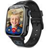 Atopment Smartwatch Orologio Intelligente Bambini 4G GPS Videocall Ragazzi (Nero)