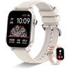 Erkwei Orologio Smartwatch Donna con Bluetooth Chiamate Notifiche Messaggi 1.85 Orologio Fitness per Android iOS Smart Watch Donna con Cardiofrequenzimetro Sonno Contapassi 20 Modalità Sportive
