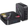 Blackview MP100 Pro Mini PC 2026, AMD Ryzen 7430U, 16GB RAM 512GB SSD, Win 11 Pro Mini Computer, Illuminazione RGB, Raffreddamento Frost Giant 3.0, WiFi 6, Triple Display, DP 4K144Hz, VESA, 3 anni di