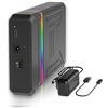 Leikurvo Docking station per dischi rigidi, USB 3.0 SATA HDD per HDD SATA da 2,5 e 3,5 pollici, supporto UASP, Plug & Play, compatibile con Windows, Mac & Linux