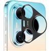 MGUEIAO Pellicola Fotocamera Compatibile con HUAWEI Pura 90 Pro Max, 2-Pezzi Cava in Lega di Alluminio Protezione della Lente, Senza Alterare la Qualità dell'Immagine - Nero