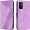 OKZone Cover per OPPO A54 5G/OPPO A74 5G/OPPO A93 5G, Custodia a Libro in Pelle Protettiva Folio Portafoglio con Chiusura Magnetica e Slot per Carte Wallet Case Flip Antiurto Cover (Porpora)