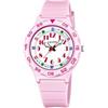 Calypso Orologio Bambino Analogico - Caucciù Rosa - Movimento al Quarzo - Orologio Infantile - Vetro Resistente - Impermeabile 10 ATM - My First Watch - K5828/1