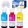 Nextpage 31XL Multipack 32XL 32XL Inchiostro 32 31 Inchiostro 31C 31M 31Y Ciano Giallo Magenta Compatibile per Hp Smart Tank 510 513 514 517 532 533 534 536 539 617 670 675 720 (3P) cs)
