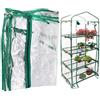 Together-life Mini serra in PVC trasparente, copertura portatile per piccole serre, con porta arrotolabile con cerniera, tenda impermeabile da giardino (supporto in ferro non incluso)