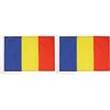AZ FLAG Bandiera Romania 45x30 cm - Bandierina Rumena 30x45 cm Cordicelle (Confezione da 2)