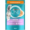 PURINA ONE Sensitive Umido per gatto - Set %: 52 x 85 g con Pollo e Carote