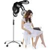 MEHOOSPVN Salon - Cuffia da parrucchiere, 1400 W, per asciugacapelli, per salone da parrucchiere con base, regolabile in altezza, temperatura regolabile 40-75 °C, 60 minuti