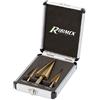 RIBIMEX PRFEX3/VB Set 3 punte a scalini in valigetta, 3 Pezzi