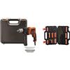 BLACK+DECKER BEH850K-QS Trapano a Percussione a 2 velocità Meccaniche + 6 Extra Punte in Valigetta, 850W & Punte Trapano, Set Titanium Per Forare E Avvitare, 109 Pezzi, Nero, A7200-Xj