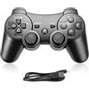 AYWHP Controller per PS3, controller wireless Bluetooth per PS3 con tecnologia DualShock, controller ricaricabile ergonomico per PS3