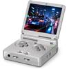 Doriteney RG35XXSP - Console di gioco portatile retrò, schermo IPS da 3,5, scheda TF da 64 GB con oltre 5500 giochi, batteria da 3300 mAh, supporto WiFi Bluetooth HD (argento)