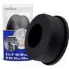 MONTERAL Manicotto per il Collegamento del Sifone Lavabo Bagno alla Tubo HT 1 1/2 Ø 55/32 mm x 33 mm per Connessione 40/50 mm - MONTERAL