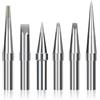 IGREAT 6PCS-01 - Punte di ricambio per saldatore Weller ET, per WES51/50, WESD51, PES51/50, WE1010NA, WCC100, LR21, serie di punte ET