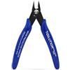 TOOLUTION Tronchesino Micro a Taglio a Raso | Cesoia per Modellismo, Gioielli ed Elettronica | Tagliafili a Filo Professionale | Per Zip Tie, Plastica e Lavori di Precisione, 1 Pack