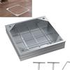 TOOSOAR Chiusino 40x40x6cm,In lega di Alluminio Chiusino Incassato e Telaio, Coperchio d'Ispezione Invisibile per Griglie Fognarie Canali