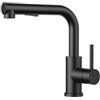 FORIOUS Rubinetto Lavello Cucina, Miscelatore Cucina con Doccetta Estraibile, Rubinetto Miscelatore in Acciaio Inox a L, 2 Tipi di Getto e Girevole a 360°, Altezza Beccuccio 210mm, Nero Matte