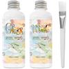 EIGTWEN vernidas lucido trasparente, 2 x 100 ml, vernice acrilica trasparente, vernice trasparente per colori acrilici, impedisce l'ingiallimento, lo strappo e la spolveratura dei colori e mantiene il colore