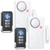 HOMATTER Allarmi per porte per la sicurezza dei bambini, 110 dB forte campanello per porte quando si apre la porta, sensore porta con telecomando, batteria, allarmi per finestre per la sicurezza domestica, 4