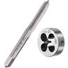 Swagwert Maschio e set di matrici, 1/4-20 UNC, HSS, maschi filettatori a macchina con matrice rotonda, filettatura destra