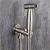 UZSYLE Bidet Rubinetto In Acciaio Inox Spazzolato Acqua Fredda Wc Angolo Valvola Igienico Palmare Soffione Pulizia Anale Culo Bidet Dusche Shattaf Musulmano, Bidet Rubinetto Insieme A