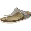 AFS-Schuhe 2107, infradito da donna alla moda, in pelle, comode pantofole con plantare, prodotte in Germania, Velluto antilope, 40 EU