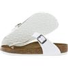 Birkenstock, Sandali Gizeh da donna, Bianco (White/White), 38 EU