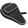 NUSITOU Custodia Portatile per Racchetta da Ping Pong a Forma di Zucca | Tessuto Oxford Nero, Zip per Accesso Completo, Tasca per Pallina Inclusa