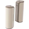 Generic Scaldamani Magnetici Riscaldatore Elettrico Portatile Ricaricabile 2 in 1 per L'inverno Batteria da 6000 MAh Dimensioni 3,94x1,57x1,18 Pollici (bianco panna)