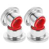 WESIEVYA 4 Pezzi Dumbbell Locking Nut in Acciaio Argento Vite per Barra 25mm | Design a Vite, Bloccaggio Sicuro e Rapido, per Disco Pesi e Uso in Home Gym