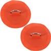Abaodam 2 Pezzi in Acciaio Inox Fibbia in PVC per Pagaia Kayak, Accessorio per Tavola da Surf e Kayak Gonfiabile, Arancia, per Sport Acquatici