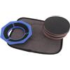 BATHVEVE Kit Supporto Lucidatura per Palla da Bowling Base Stabile e Tamponi Abrasivi in Microfibra per Pulizia e Restauro Superficie, Design Ergonomico e Facile da Trasportare