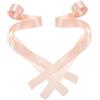 ifundom Nastro di Raso per Scarpette da Balletto 2 Pezzi Colore Rosa, Confortevole e Resistente, per Scarpe da Danza Classica e Spettacoli sul Palco
