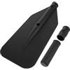Zerodeko Pagaia Regolabile in Pvc Nera per Surfboard e Yacht | Set Accessori, Portatile e Leggero, Installazione Semplice, Resistenza Elevata, Stile Telescopico