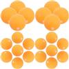FOYTOKI Palline da Allenamento Perforate per Migliorare la Rotazione la Stabilità 50 Pezzi per Ping Pong con Tappi in Silicone Arancione per Allenamento Domestico