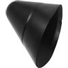 Healeved Punta di Prua per Barca in Plastica, Cono per Canoa Gonfiabile, 13x13x13cm, Nero, Antiurto e Anti Collisione per Canoe e Gommoni Gonfiabili, per attività All'aperto