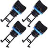CIMAXIC Set 4 Pezzi Professional Kayak Plug in Nylon Nero, Tappi di Scarico, Buona Tenuta e Flessibilità, per Canoa e Pedalò