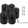 Toyvian Tappi per Trampolino, Copertura Superiore per Palo e Tubo, Set 6 Cappucci Plastica e Metallo, 6 Viti e 1 Chiave, Resistenti all'Acqua, Installazione Facile