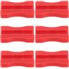 SEWOART 3 Pezzi Morsetto per Tubo Freno Idraulico Bici, Clip Inserto per Tubo, Plastico Rosso, per Sistemi Freno a Disco Idraulici, Riparazione e Installazione Bici