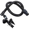 Buachois Tubo gonfiaggio Pompa elettrica Flessibile Kayak Paddleboard | Tubo flessibile per pompa elettrica aria in PVC spesso per paddleboard e kayak con valvola universale per gonfiaggio rapido