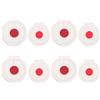 OSOLADY 8 Pezzi Bersaglio a in Microfibra, Triplo Strato Rinforzato | Bianco Centro Rosso, per Archi e Frecce, Sospensione Portatile per Allenamento e Tiro