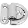 FTVOGUE Occhiello Pieghevole in Acciaio Inox da 8 Mm, Anello a D di Ancoraggio per Carichi Pesanti, Punto di Ancoraggio Marino con Tappo a Piastra per Barca, Camion, Furgone, Rimorchio,